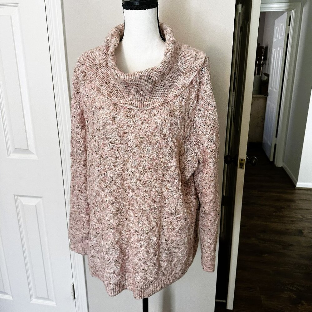 Beautiful & cozy ladies shawl collar sweater - Size 2X